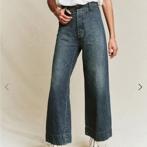 THE GREAT. Seafair Flare & Wide Leg Jeans
